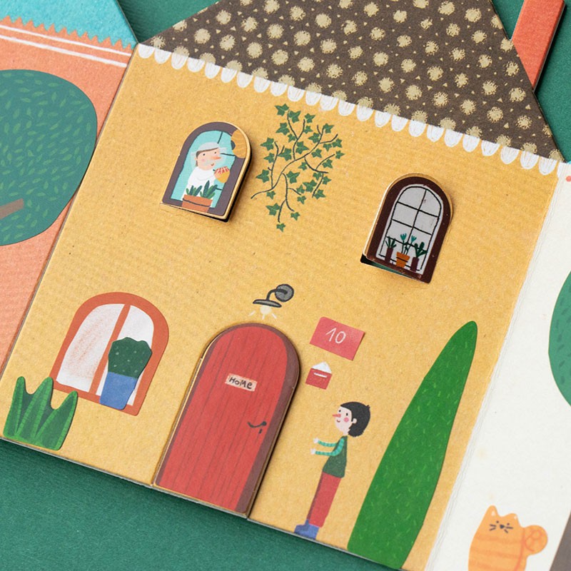 Creative houses sticker activity